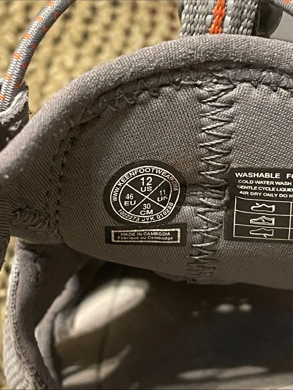 Keen Men's Gray Closed-Toe Outdoor Sport Sandals